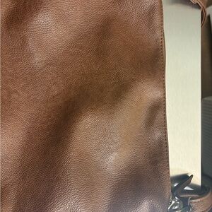 Brown Vegan Leather Women’s Crossbody Bag
